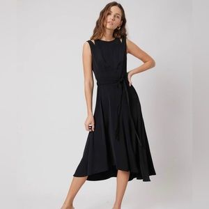 MOTF black midi dress